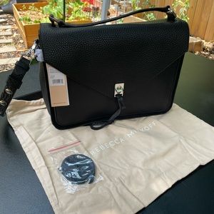 NWT Rebecca Minkoff Black Darren Messenger!